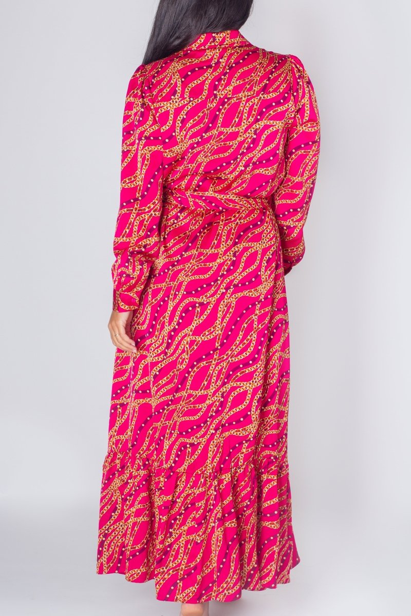 LEXI DRESS (PINK PATTERN) - Dress - Yakira Bella