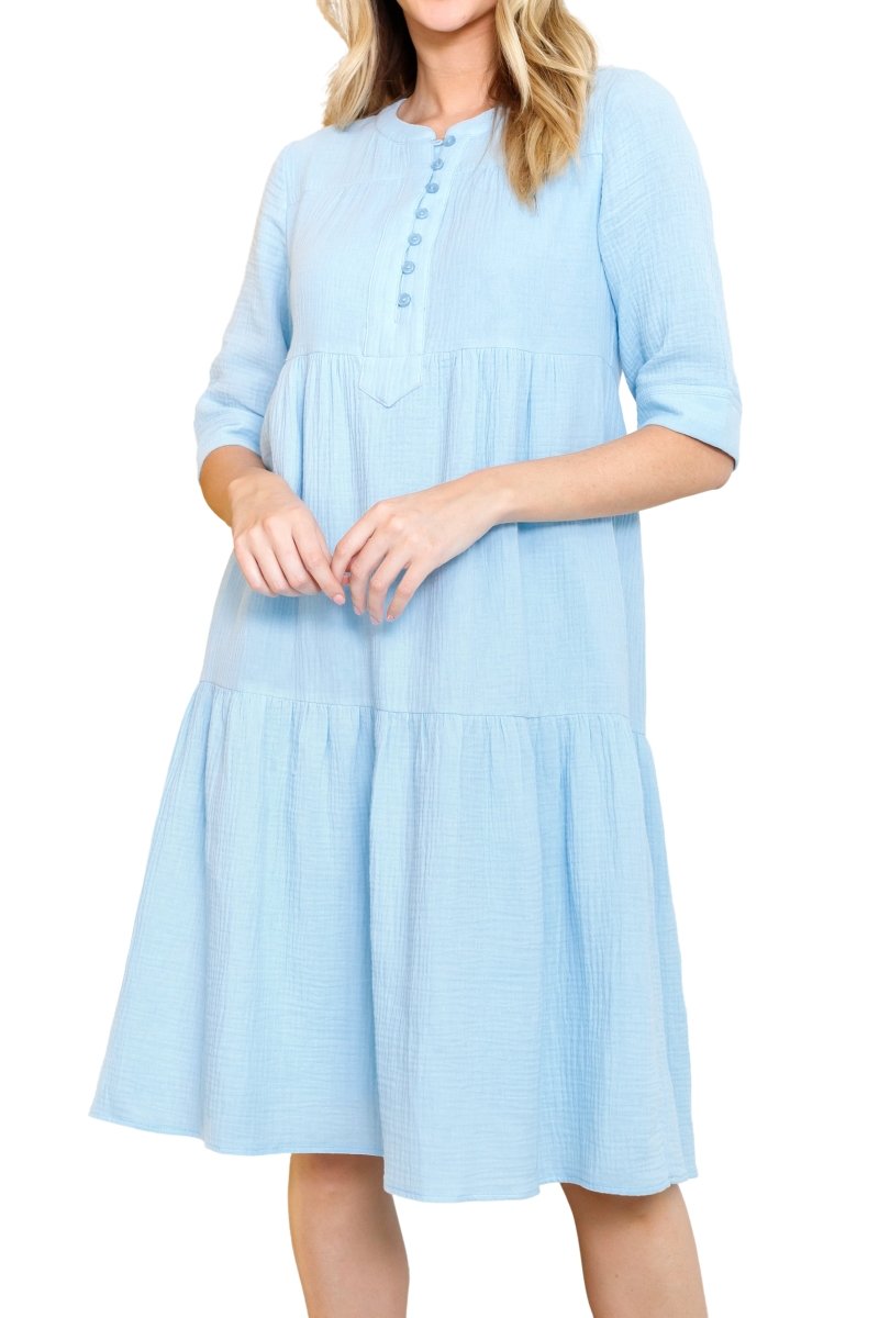 MALI DRESS (ICE/BLUE) - Dress - Yakira Bella