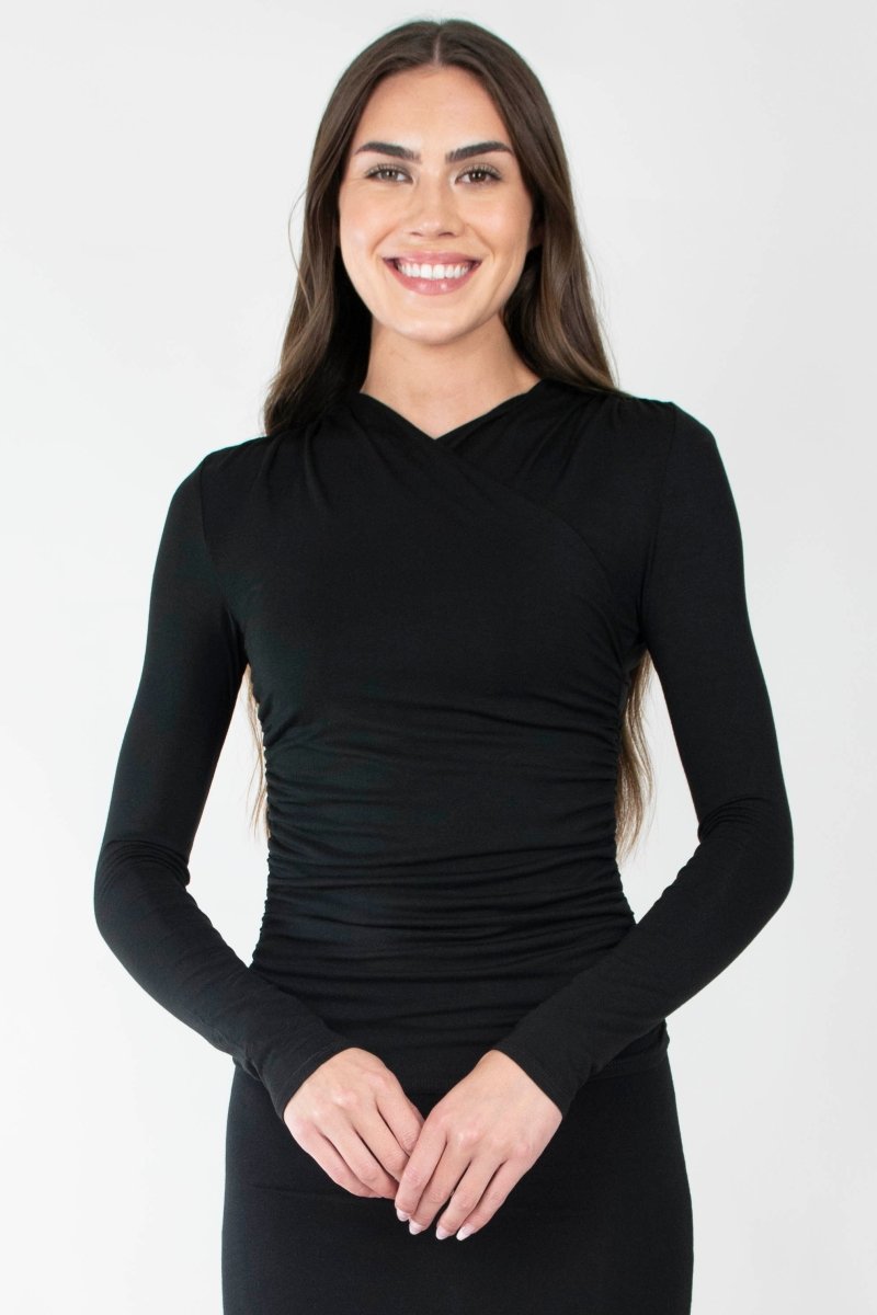 NICOLE TOP (BLACK) - Top - Yakira Bella