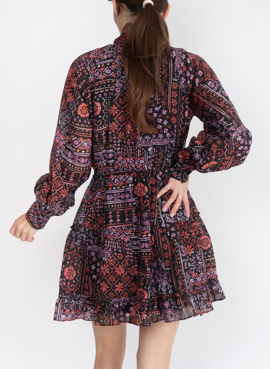 NOVA DRESS (Red/Purple) - Yakira Bella