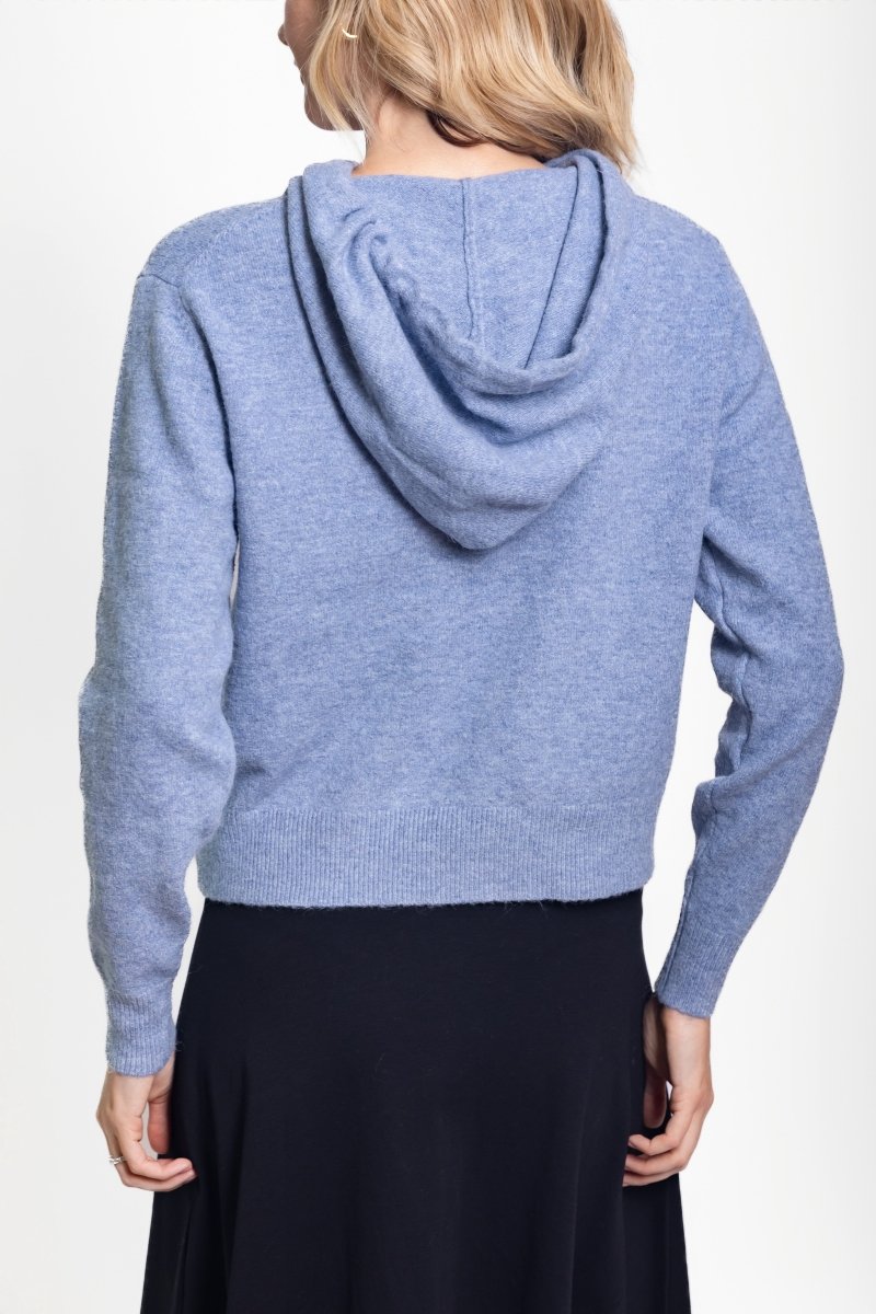 ORA HOODIE SWEATER (BLUE) - Top - Yakira Bella