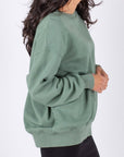 OVERSIZED CREWNECK SWEATSHIRT (GREEN) - Top - Yakira Bella