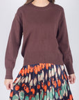 OVERSIZED SWEATER (BROWN) - Top - Yakira Bella