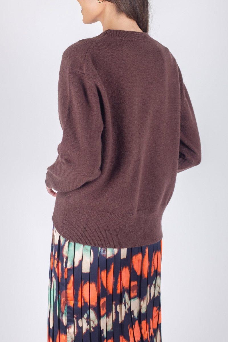 OVERSIZED SWEATER (BROWN) - Top - Yakira Bella