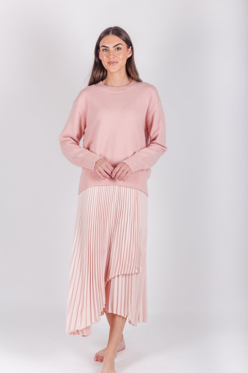 OVERSIZED SWEATER (LIGHT PINK) - Top - Yakira Bella