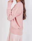 OVERSIZED SWEATER (LIGHT PINK) - Top - Yakira Bella