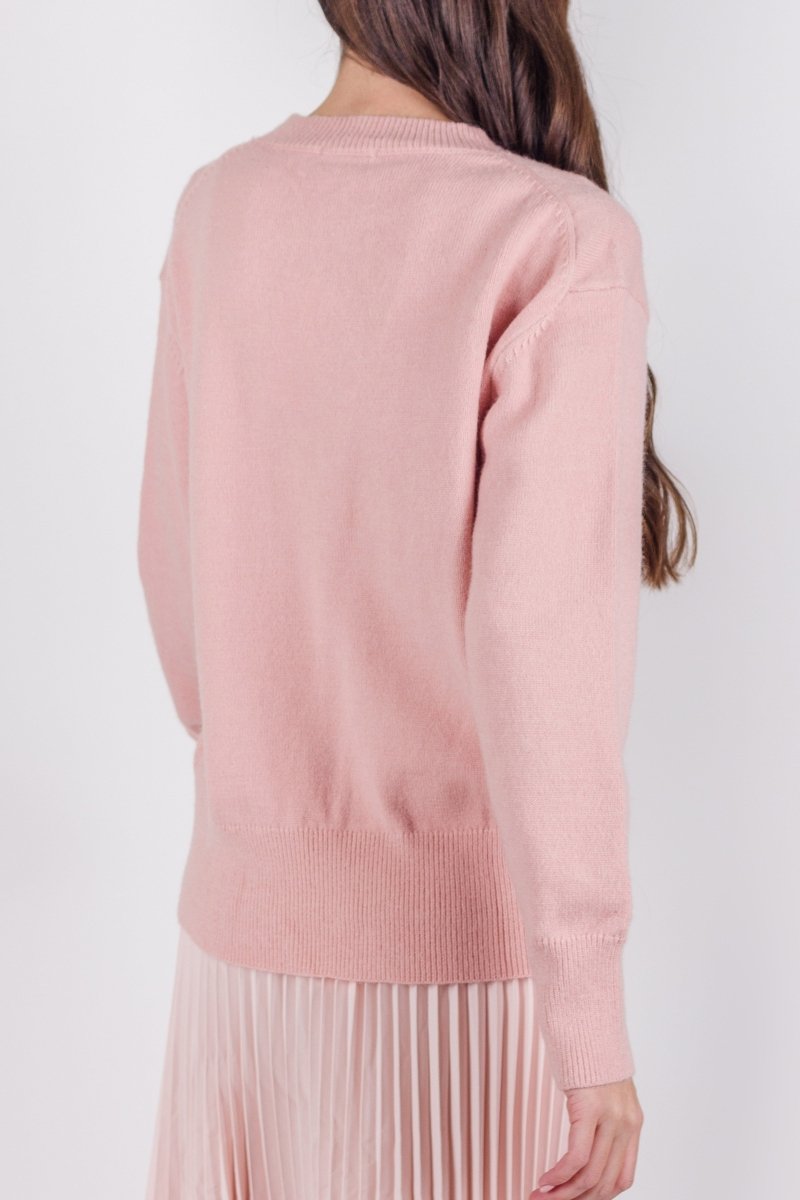 OVERSIZED SWEATER (LIGHT PINK) - Top - Yakira Bella