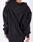 OVERSIZED SWEATSHIRT HOODIE (BLACK) - Top - Yakira Bella