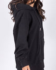 OVERSIZED SWEATSHIRT HOODIE (BLACK) - Top - Yakira Bella