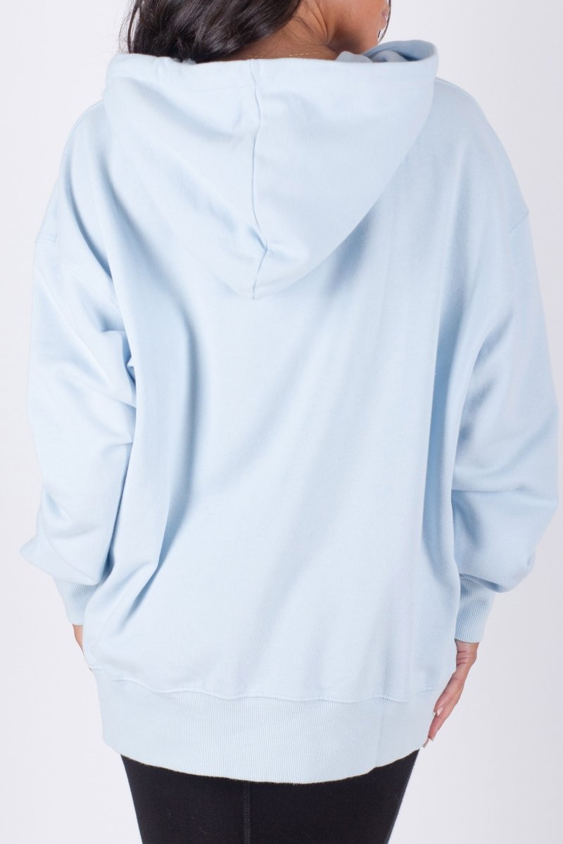 OVERSIZED SWEATSHIRT HOODIE (LIGHT BLUE) - Top - Yakira Bella