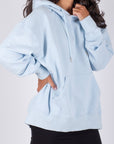 OVERSIZED SWEATSHIRT HOODIE (LIGHT BLUE) - Top - Yakira Bella