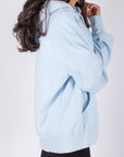 OVERSIZED SWEATSHIRT HOODIE (LIGHT BLUE) - Top - Yakira Bella