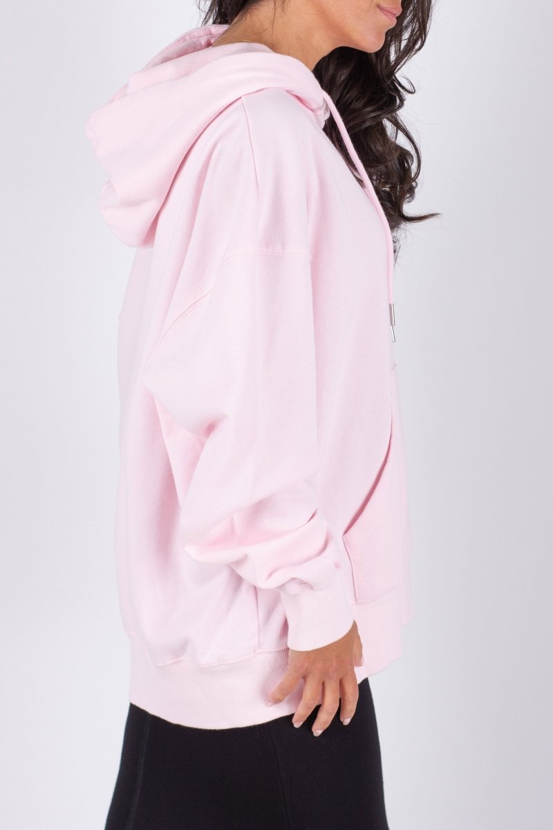 OVERSIZED SWEATSHIRT HOODIE (LIGHT PINK) - Top - Yakira Bella