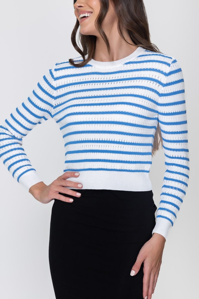 PAIGE TOP (BLUE STRIPE) - Top - Yakira Bella