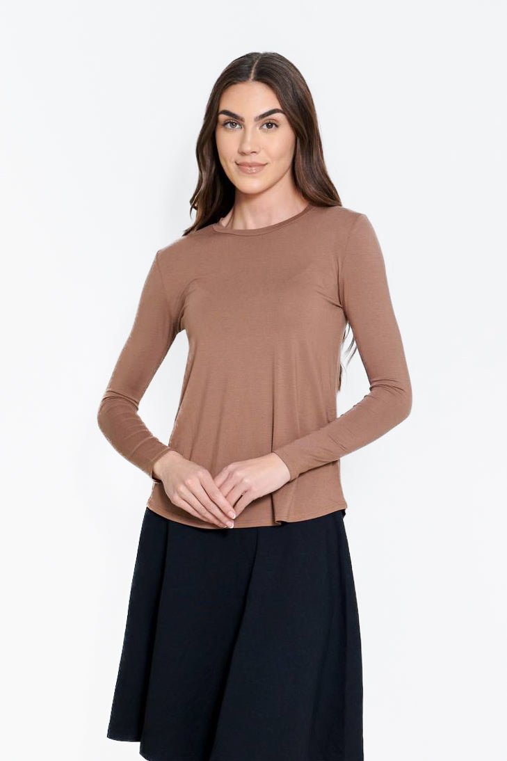 PHOEBE TEE (ESPRESSO) - Top - Yakira Bella