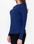 PHOEBE TEE (NAVY) - Top - Yakira Bella