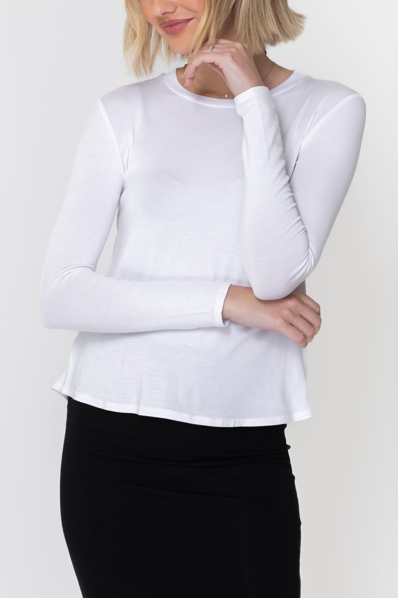 PHOEBE TEE (WHITE) - Top - Yakira Bella