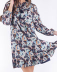 RAYA DRESS (NAVY FLOWER) - Dress - Yakira Bella