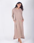 REESE DRESS LONG SLEEVE (BROWN) - Dress - Yakira Bella