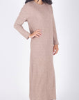 REESE DRESS LONG SLEEVE (BROWN) - Dress - Yakira Bella