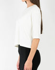 REMI TEE RIBBED (OFF WHITE) - Top - Yakira Bella