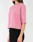 REMI TEE WAFFLE KNIT (PINK BLUSH) - Top - Yakira Bella