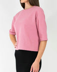 REMI TEE WAFFLE KNIT (PINK BLUSH) - Top - Yakira Bella