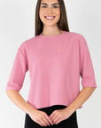 REMI TEE WAFFLE KNIT (PINK BLUSH) - Top - Yakira Bella