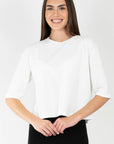 REMI TEE WAFFLE KNIT (WHITE) - Top - Yakira Bella