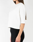 REMI TEE WAFFLE KNIT (WHITE) - Top - Yakira Bella