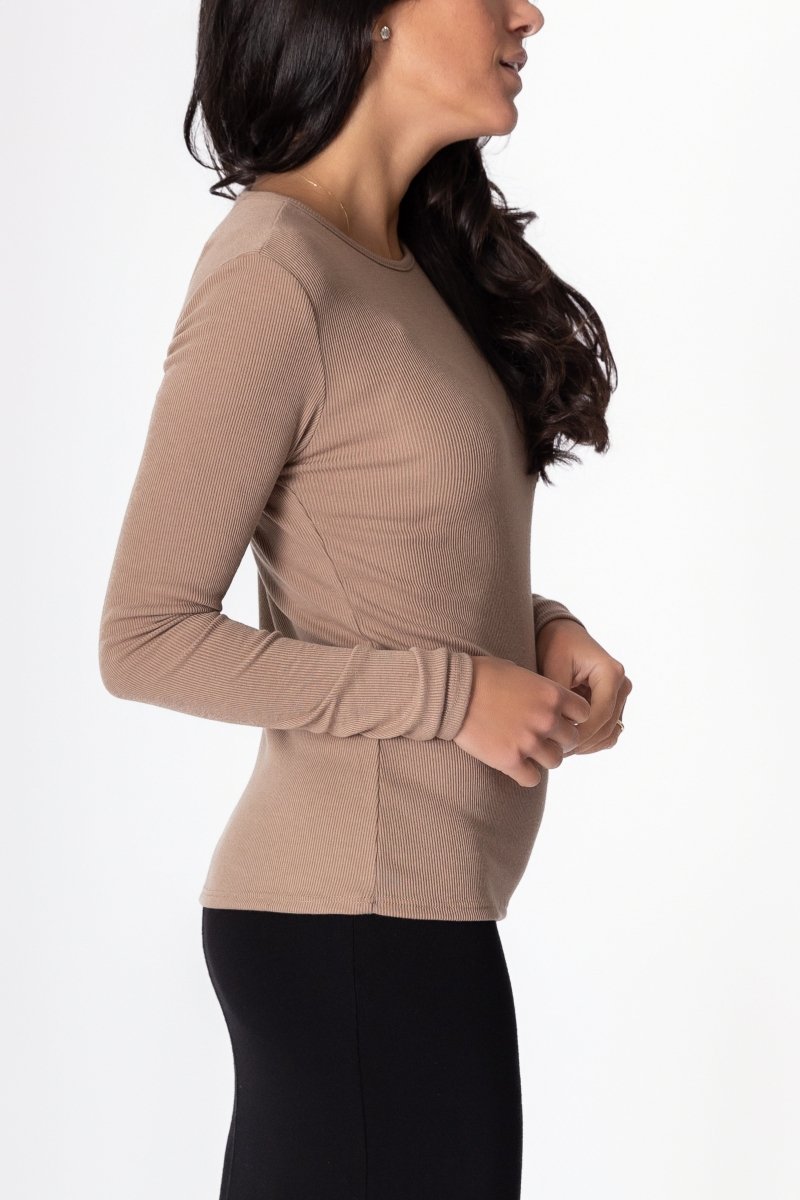 RENEE TEE (LIGHT CAMEL) - Top - Yakira Bella