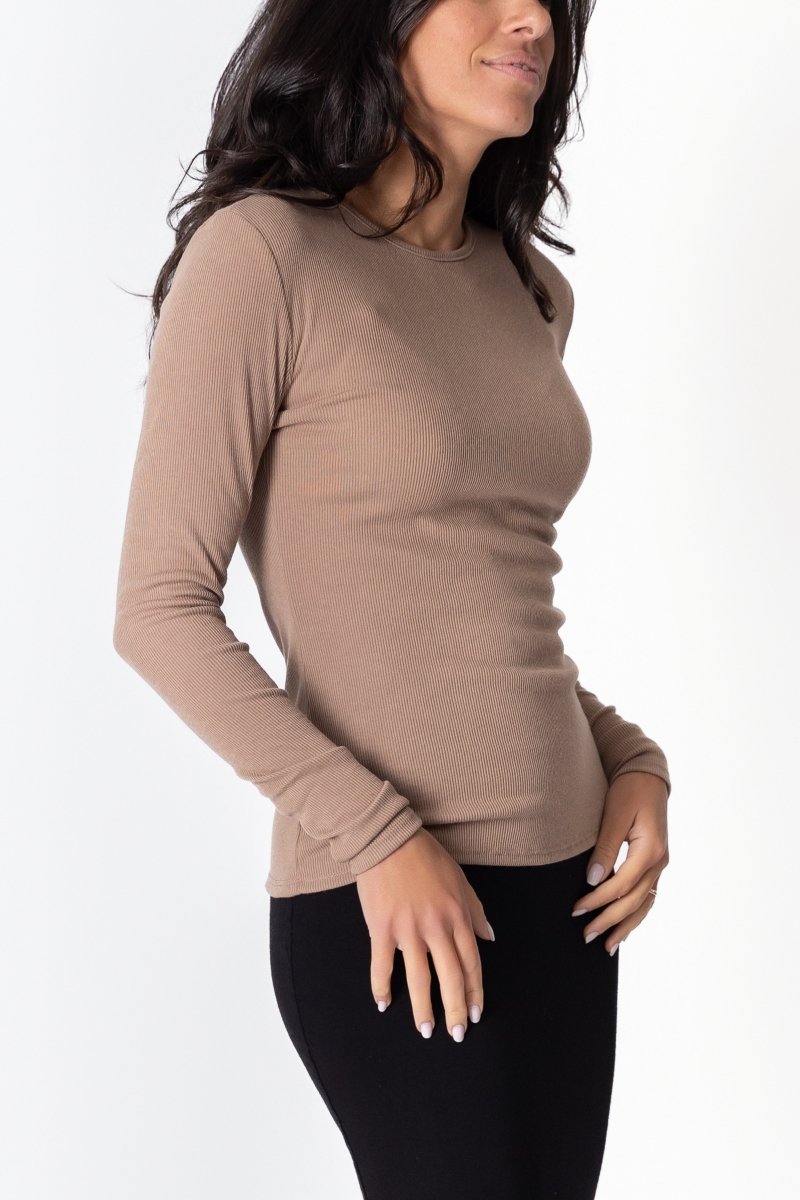 RENEE TEE (LIGHT CAMEL) - Top - Yakira Bella