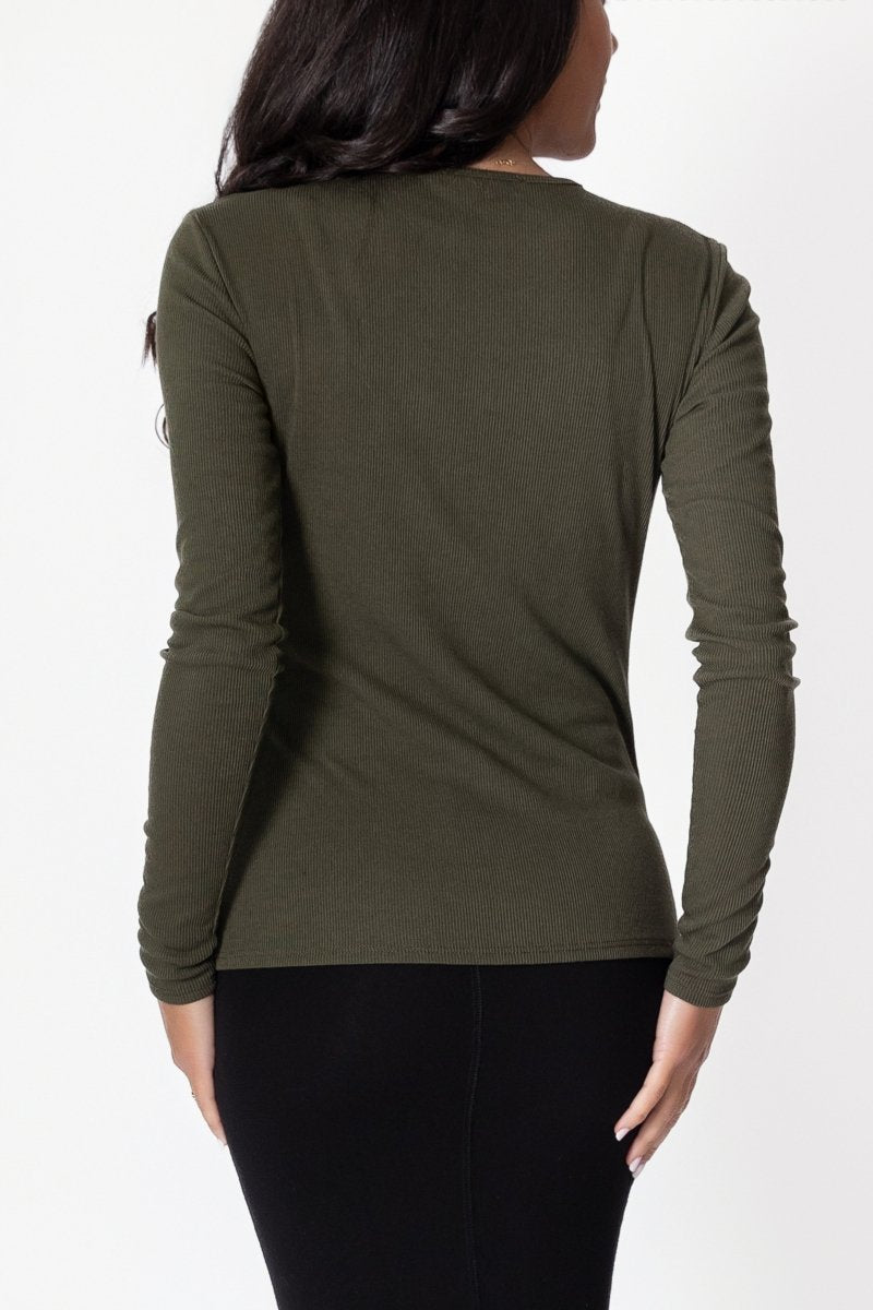 RENEE TEE (OLIVE) - Top - Yakira Bella