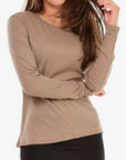 RENEE TEE (Taupe) - Top - Yakira Bella