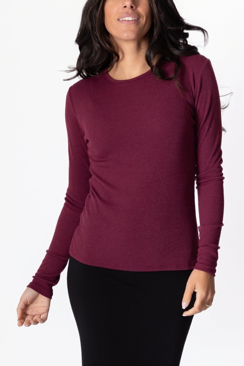 RENEE TEE (WINE) - Top - Yakira Bella