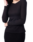 ROMI TOP LONG SLEEVE (BLACK) - Top - Yakira Bella