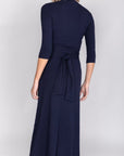 SARAH DRESS 3/4 SLEEVES (NAVY) - Dress - Yakira Bella