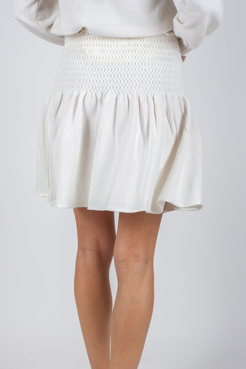 SHELBY SKIRT 20" (IVORY) - Skirt - Yakira Bella