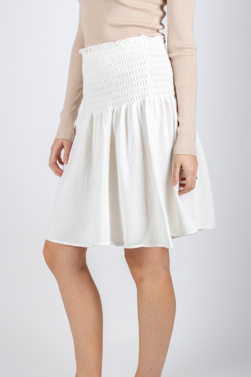 SHELBY SKIRT 23" (IVORY) - Skirt - Yakira Bella