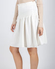 SHELBY SKIRT 23" (IVORY) - Skirt - Yakira Bella