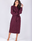 SIMONE DRESS 42" (BURGUNDY) - Dress - Yakira Bella