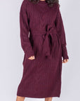 SIMONE DRESS 42" (BURGUNDY) - Dress - Yakira Bella