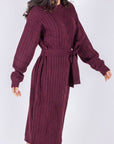 SIMONE DRESS 42" (BURGUNDY) - Dress - Yakira Bella