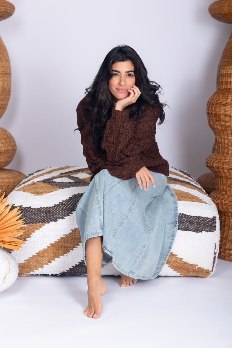 VALERIA CARDIGAN (BROWN) - Top - Yakira Bella