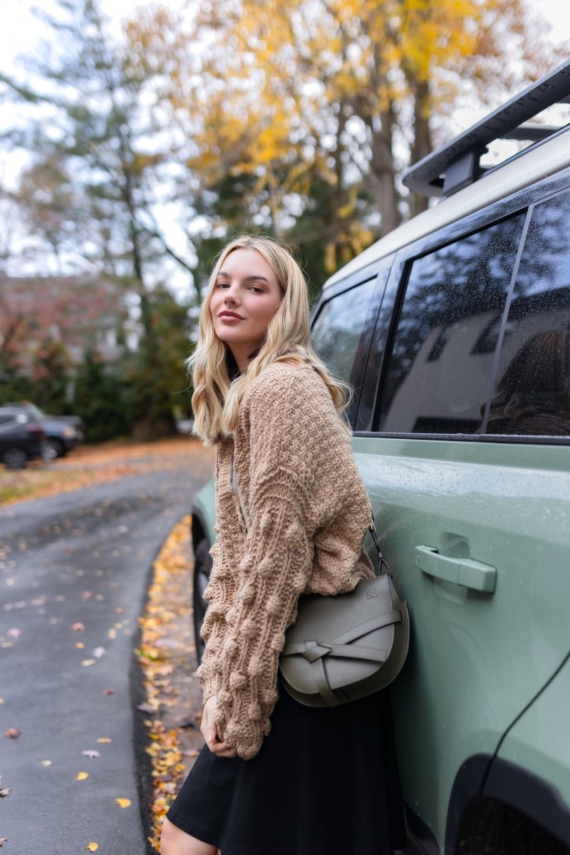 VALERIA CARDIGAN (KHAKI) - Top - Yakira Bella