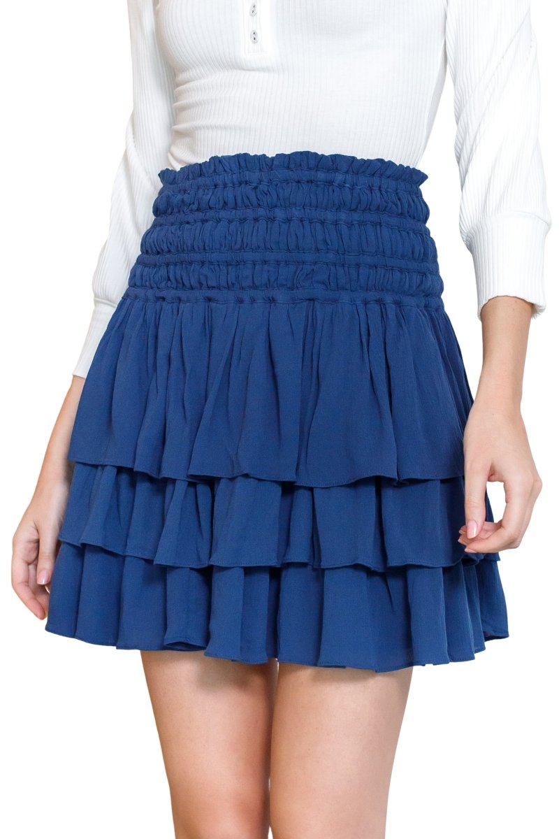 ZENA SKIRT (Navy/Blue) - Skirt - Yakira Bella