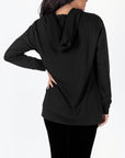 ZIP - UP CARDIGAN (BLACK) - Top - Yakira Bella