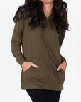 ZIP - UP CARDIGAN (OLIVE) - Top - Yakira Bella